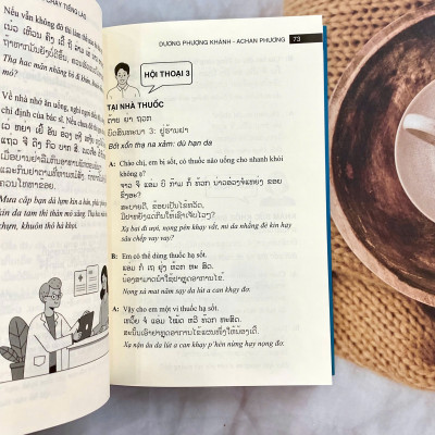 COMBO 2 cuốn: 30 ngày trôi chảy tiếng Lào + Tổng hợp từ vựng cơ bản và nâng cao song ngữ Việt - Lào