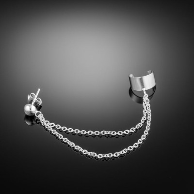 Bông tai nam nữ xích đôi basic duyên dáng thời thượng