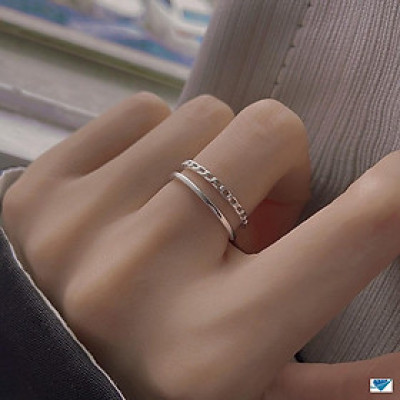 Nhẫn bạc nữ freesize hình con rắn chất liệu bằng bạc s925 MS1085