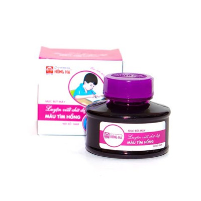 Mực Lọ Màu Tím Hồng (60cc) - 3468