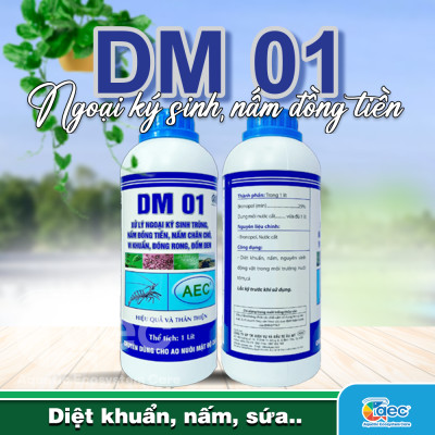 DM 01 – Giải pháp kiểm soát nấm đồng tiền, bảo vệ tôm cá khỏe mạnh