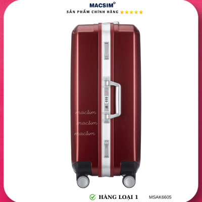 Vali cao cấp Macsim Aksen hàng loại 1 MSAK6605 cỡ 28 inch màu đỏ