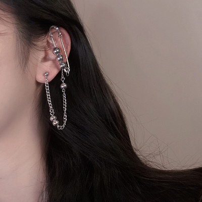 Bông tai Titan unisex dáng dây chuyền phóng khoáng bứt phá mọi phong cách