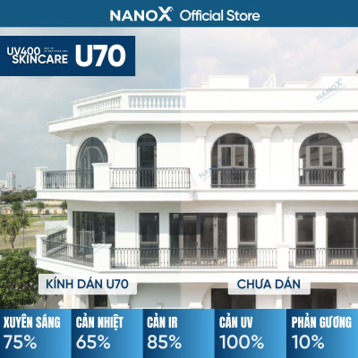 Phim cách nhiệt trong suốt, sáng màu NanoX