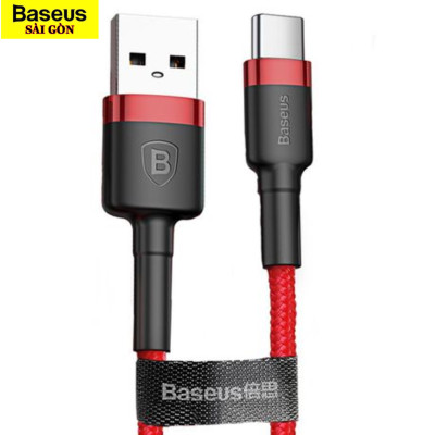 Cáp sạc Baseus Cafule Quick Charge và truyền dữ liệu tốc độ cao Usb to Type C 3A CATKLF- Hàng chính hãng