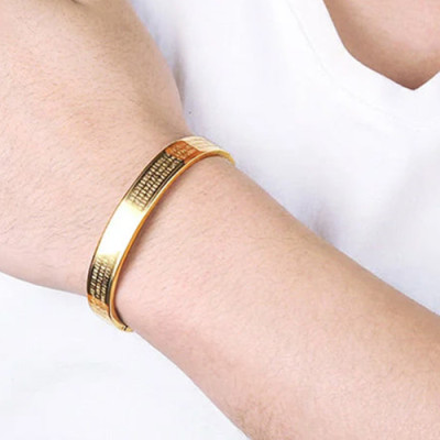 Bộ vòng, nhẫn, mặt dây chuyền bát nhã tâm kinh thép titan - Ngọc Quý Gemstones