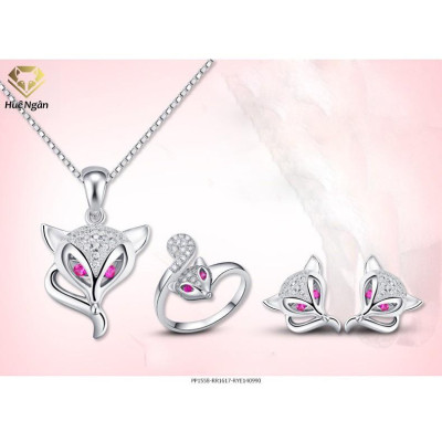 Bông tai bạc Ý 925 Huệ Ngân - Hồ ly quyến rũ RYE140990