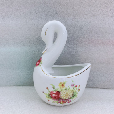 Giỏ sứ  cao cấp đựng thìa dĩa ăn hoa quả - ANTH621