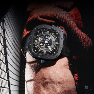 Đồng Hồ Nam I&W Carnival 666G1 Chính Hãng Full Box Chống Nước Kính Chống Xước Dây Da Cao Cấp BH 24T (Máy Cơ Tự Động)