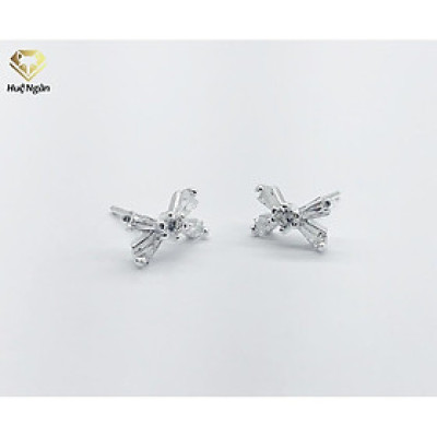 Bông tai bạc Ý 925 Huệ Ngân - Nơ xinh YCXR360