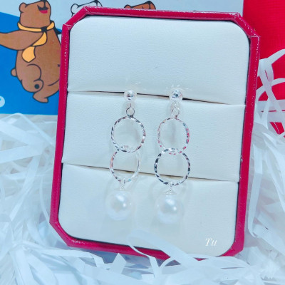 Bông tai bạc thời trang cao cấp chất liệu bằng bạc s925 MS091