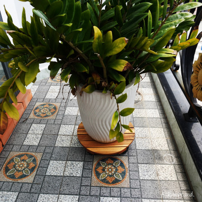 Đế Lót Chậu Cây Có Bánh Xe Cỡ Lớn Đường Kính 35cm Dùng Để Đặt Chậu Cây Chậu Hoa Trong Nhà Và Ngoài Sân