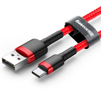 Cáp sạc Baseus Cafule Quick Charge và truyền dữ liệu tốc độ cao Usb to Type C 3A CATKLF- Hàng chính hãng