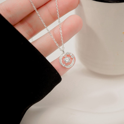 Dây Chuyền Bạc 925 Đá Moonstone Đổi Màu Bạc Hiểu Minh DMD541