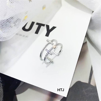 Nhẫn bạc nữ freesize mặt hồ điệp chất liệu bằng bạc s925 MS1055