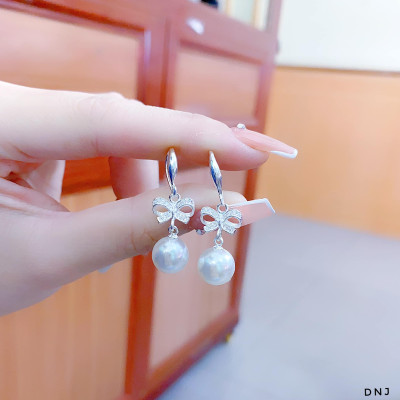 Bông tai bạc khuyên tròn xinh xắn chất liệu bạc s925 MS0650