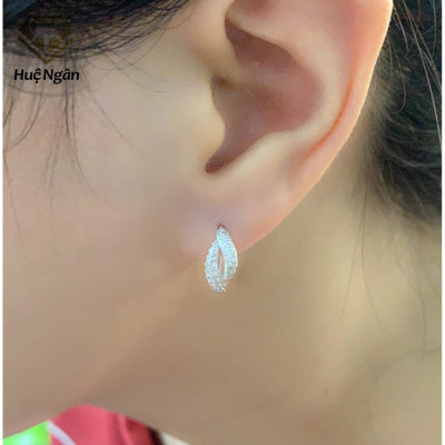 Bông tai bạc Ý 925 Huệ Ngân - Môi xinh rye140556