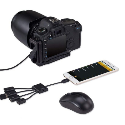 MICRO USB HUB OTG 4 IN 1 KẾT NỐI ĐIỆN THOẠI, TABLE ANDROID