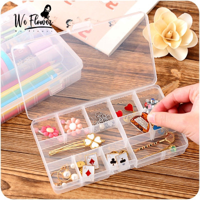 Hộp nhựa đựng đồ cá nhân, trang sức trong suốt mini đẹp mắt 10, 15, 24 ngăn có nắp, hộp nhựa đựng thuốc, linh kiện điện tử chia nhiều ngăn