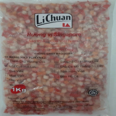 Chả Cua Hạt Lựu Gói 1kg - Thương hiệu Lichuan