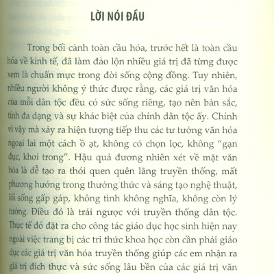 Mô Hình Giáo Dục Giá Trị Văn Hoá Truyền Thống Cho Học Sinh Trung Học Phổ Thông Thông Qua Hoạt Động Trải Nghiệm Làng Nghề (Nghiên Cứu Ở Vùng Châu Thổ Sông Hồng) 