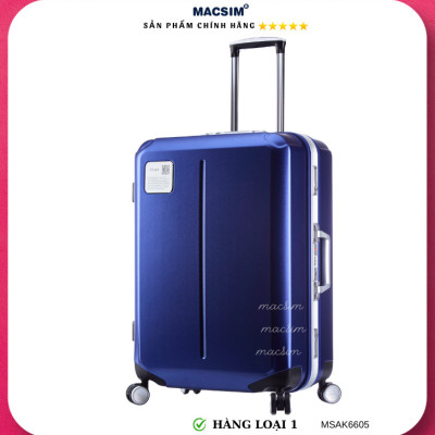 Vali cao cấp Macsim Aksen hàng loại 1 MSAK6605 cỡ 28 inch màu xanh