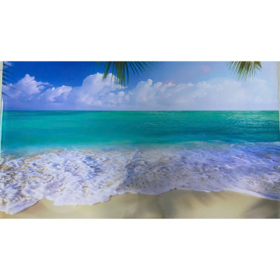 (HCM)Tranh dán tường 3d cảnh biển trang trí phòng khách, phòng ngủ, hành lang tích hợp sẵn keo