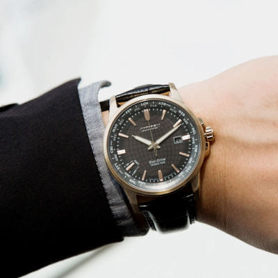 Đồng Hồ Nam Citizen Dây Da BX1008-12E - Mặt Đen (Sapphire)