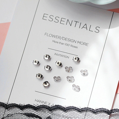 Chốt bạc cho bông tai nữ bạc 925 loại chất lượng BẠC HIỂU MINH CBH (1 đôi)