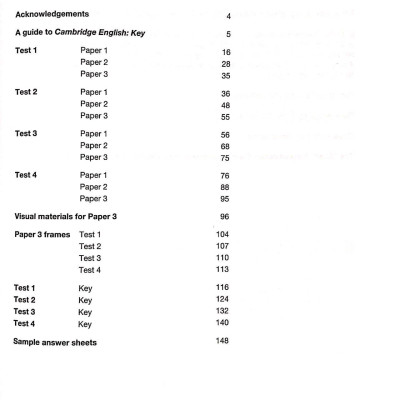 Cambridge English KEY - Key English Test 6 with Answers