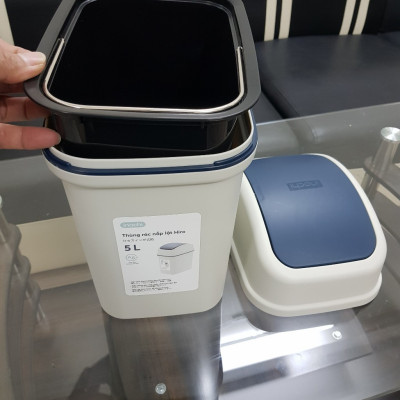 Thùng Rác Nắp Lật Hiro 5L-10L-15L Inochi