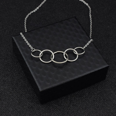 Dây chuyền vòng tròn basic cá tính nám nữ