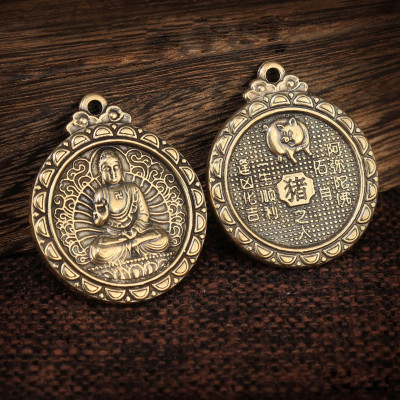 Dây chuyền mặt Phật phật Phật A Di Đà - Phật bản mệnh người tuổi Hợi - MV03