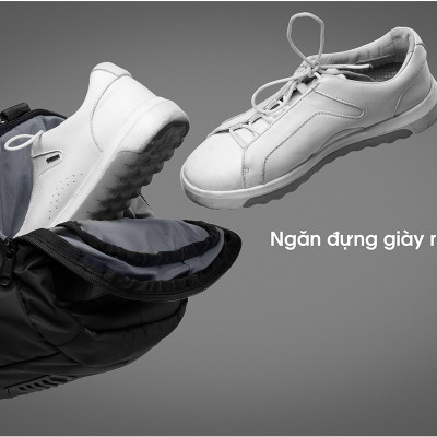 Túi trống du lịch KINGBAG SKY nhiều ngăn, sức chứa lớn, đế giảm chấn, chống nước tốt, khóa kéo YKK, màu đen - Hàng chính hãng