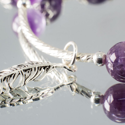 Vòng Thạch anh tím thiên nhiên cân bằng năng lượng và bình yên BlackMount #VT009