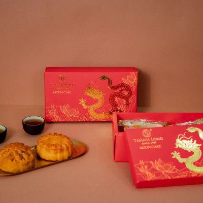 Hộp 2 bánh trung thu 2 trứng 270g - Thành Long (540g) - Việt Nam