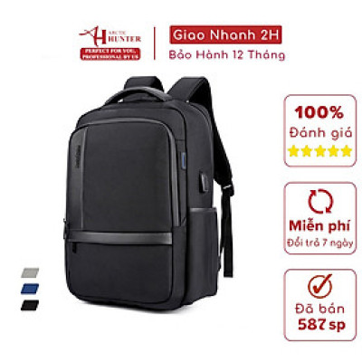 Balo du lịch Arctic Hunter chất liệu Oxford chống nước, có cổng USB - B00120
