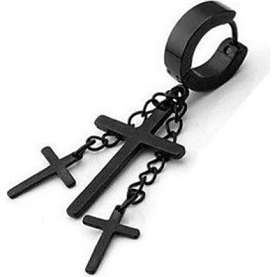 Bông tai thiết kế ba thập tự lạ mắt