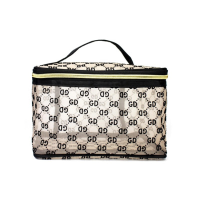 Túi đựng mỹ phẩm cao cấp họa tiết hiện đại Care4u 21x12x13 cm