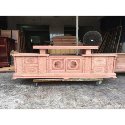 kệ tv gỗ gõ đỏ