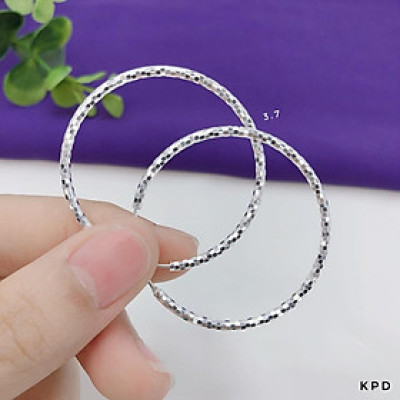 Bông tai vòng tàu bạc Ý MS88b