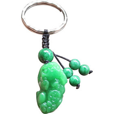 Móc Khóa Tỳ Hưu Đá Cẩm Thạch Ngọc Quý Gemstones MK3