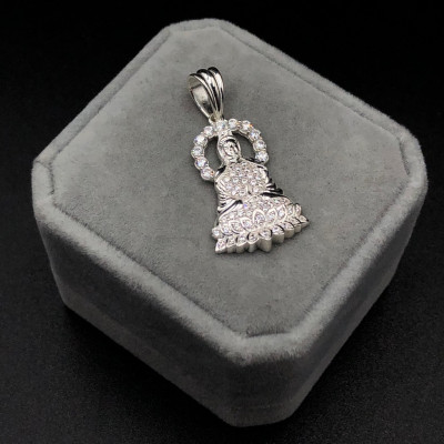 Mặt Dây Chuyền Nam Nữ Bạc Hiểu Minh MDN046 phật bà