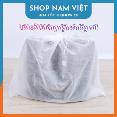 Set 10 Túi Giày Vải Không Dệt Có Dây Rút, Túi Vải Đa Năng