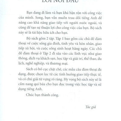 Tiếng Anh Dành Cho Người Bận Rộn - Tập 1