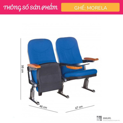 Ghế hội trường chân khoan cố định SMLIFE Morela