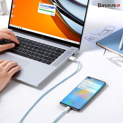 Cáp sạc nhanh siêu bền Baseus Dynamic Series Fast Charging Data Cable USB to Type-C 100W CALD- hàng chính hãng