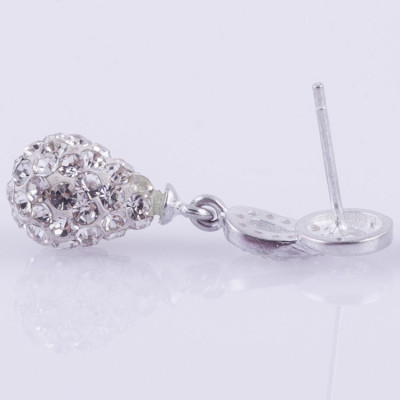 Bông tai bạc nữ S925 Italia Bạc Xinh Huệ Ngân Vô cực bồ công anh ED029