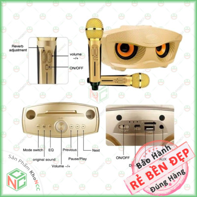 (Hát Hay) Loa Bluetooth Karaoke Không Dây Hàng Chính Hãng KhoNCC - Trải Nghiệm Âm Nhạc Sống Động - Ấn Tượng - Thiết Kế Đẹp Mắt Cho Không Gian Giải Trí Của Bạn - KLM-LKMC2M