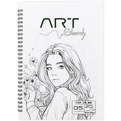 Tập Vẽ Lò Xo Art Sketch B5 - 40 Trang 220 - The Sun 02
